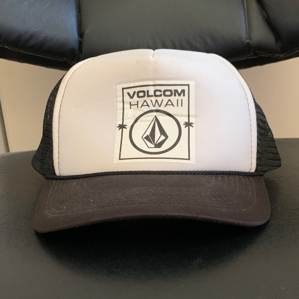 Volcom Black and White Trucker Cap